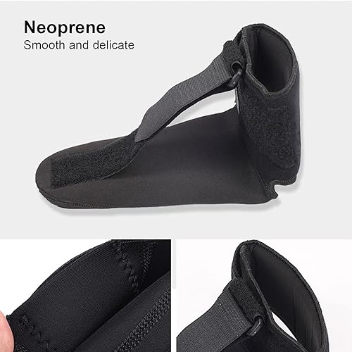 Miniatura 6 de Férula nocturna para fascitis plantar, 1 paquete de soporte ortopédico para pie caído, férula nocturna dorsal mejorada para un alivio eficaz de la