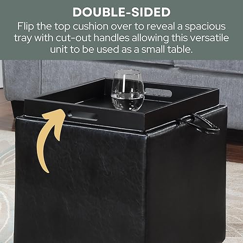 Miniatura 7 de Designs4Comfort Park Avenue - Otomana individual con taburete y bandeja reversible