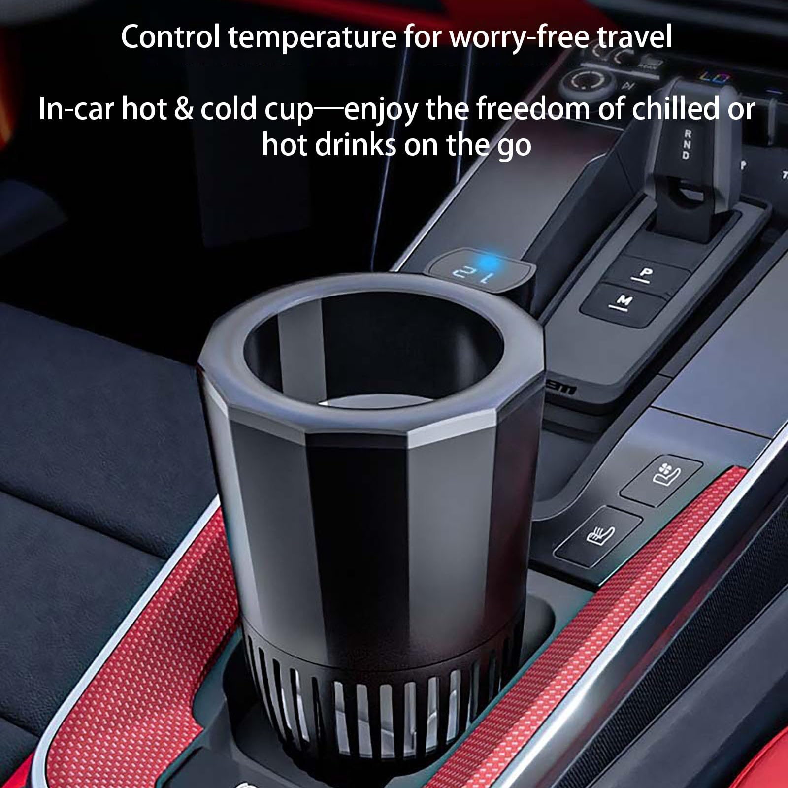 Portabibite Portatile Per Auto Caldo/freddo, Raffreddamento Rapido Fino A -9°C E Riscaldamento Fino A 60°C, Dispositivo Termoelettrico Per Auto, Ufficio E Casa,Pink 24V-19cm * 7cm
