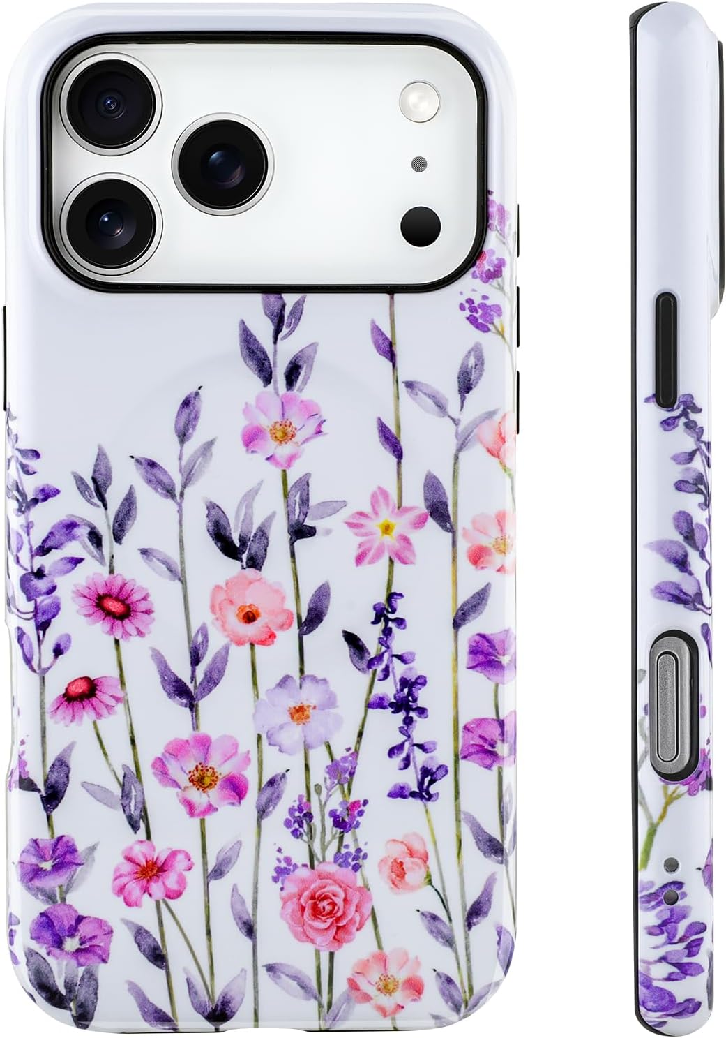 Magnetic for iPhone 17 Pro Max Case [Compatible with Magsafe] Cute Bowknot Bow Tie Print Pattern Design, Full Body 2 in 1 Shockproof Scratch Resistant Protective Cover for Women Girl, Orange