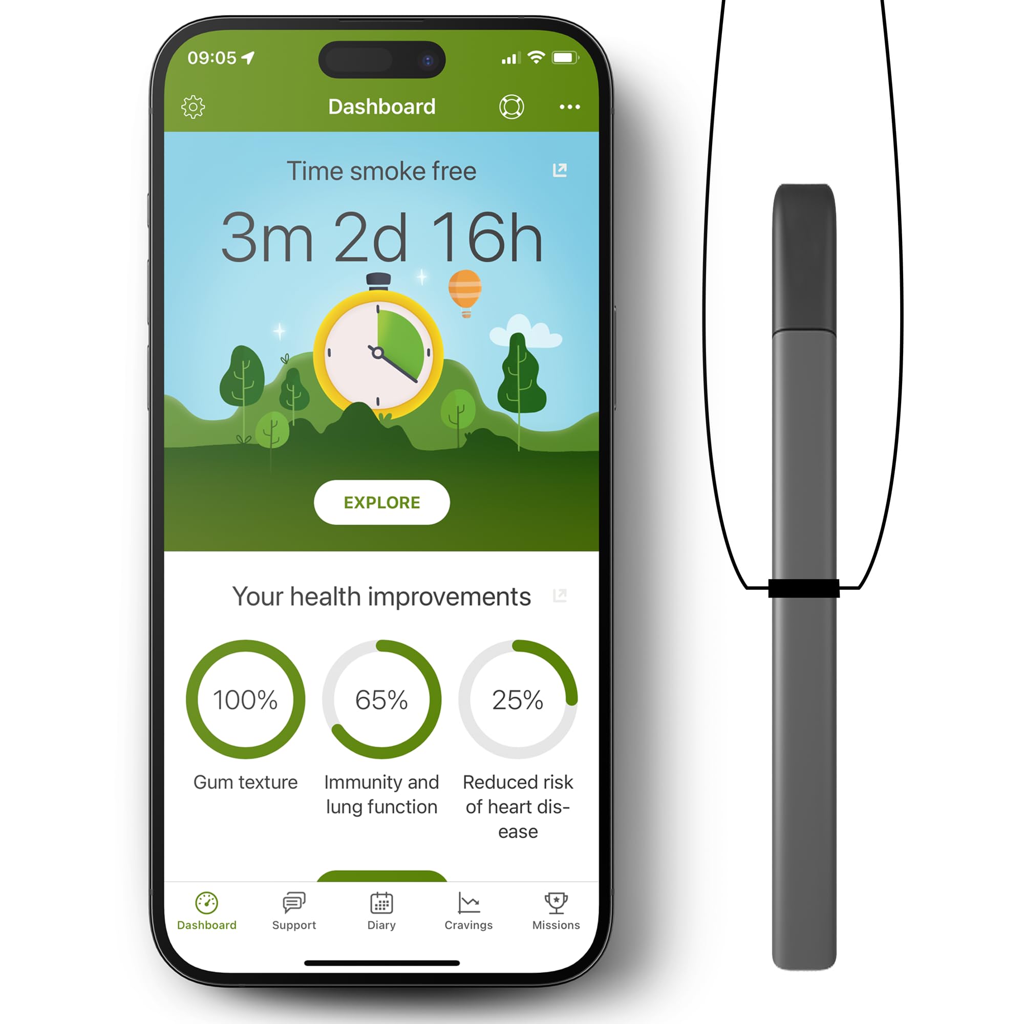elfbar elfa kaufen Quit Smoking App and Fidget Tool Set | Non-Electric Quit Smoking Aid