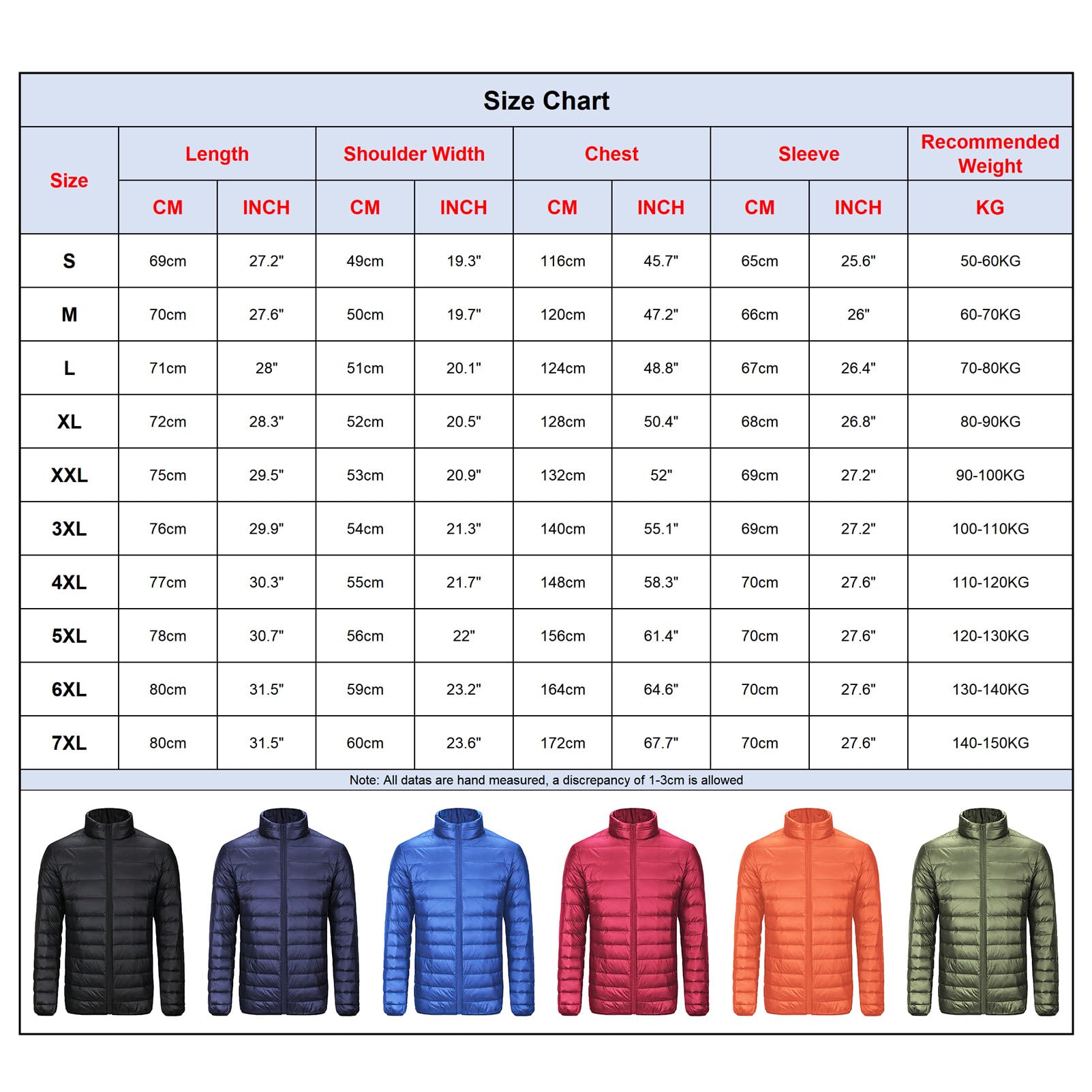 Hombre Tallas Grandes Invierno Cálida Chaqueta Acolchada con Cuello Alto Casual Chaqueta Puffer con Muchos Bolsillos
