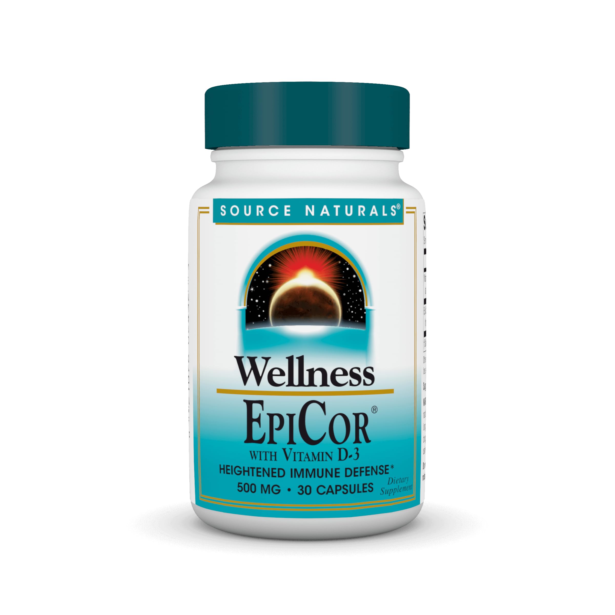 Source Naturals Wellness EpiCor with Vitamin D-3 for Heightened Immune Defense* - 30 Capsules