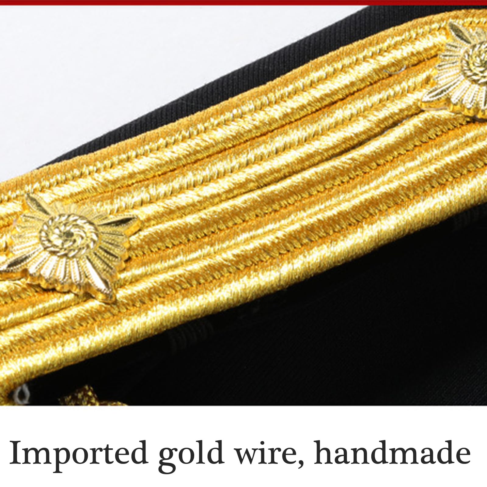 Spalline dorate per uniforme di sicurezza, accessori per capitano professionale della guardia giurata
