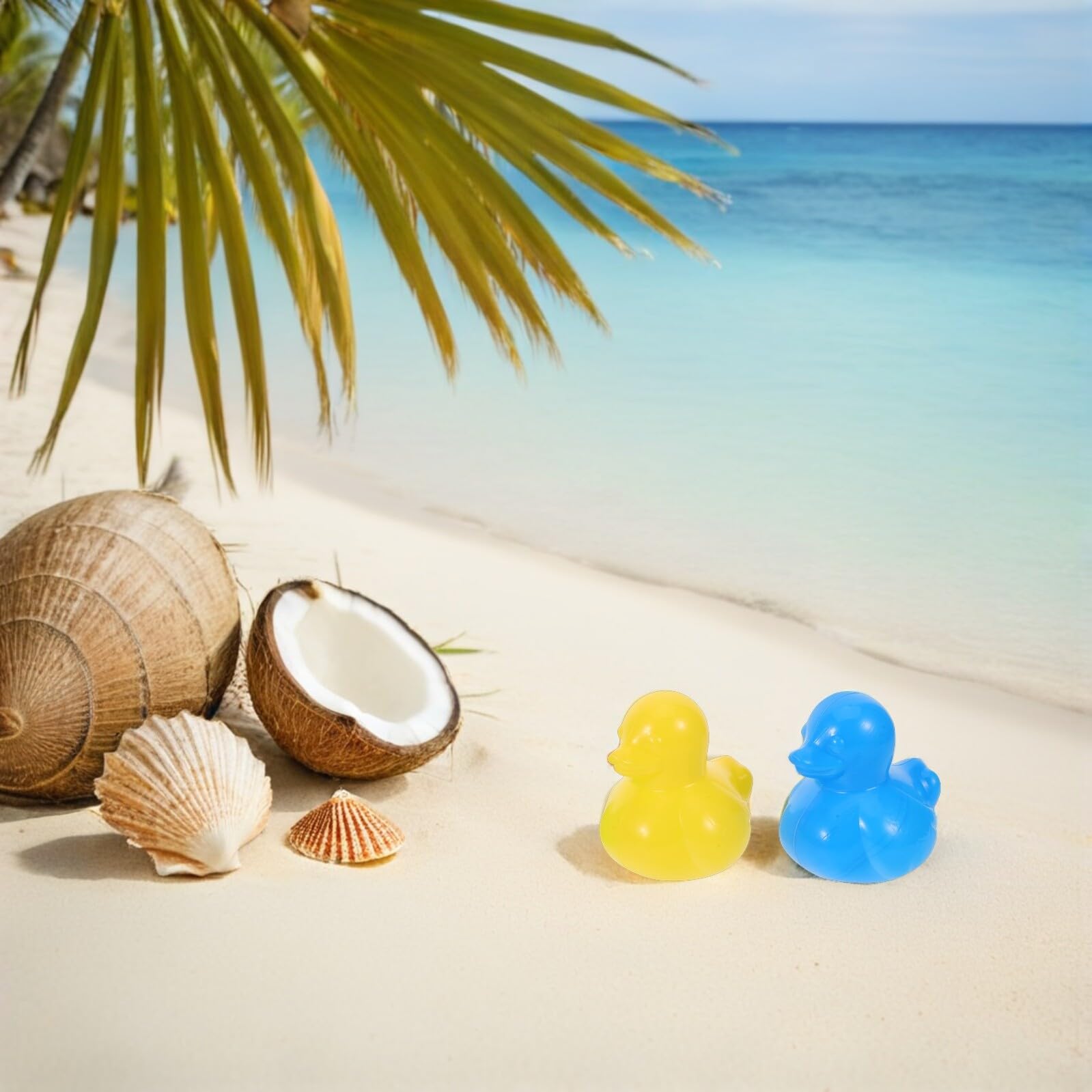 VICASKY 70 Stück Entenbälle aus Kunststoff für Babys und Kleinkinder Sicheres Badewannenspielzeug mit Glatter Oberfläche für Pool und Gruppenspiele