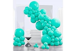 140-Piece Teal Blue Balloon Garland and Arch Decorations