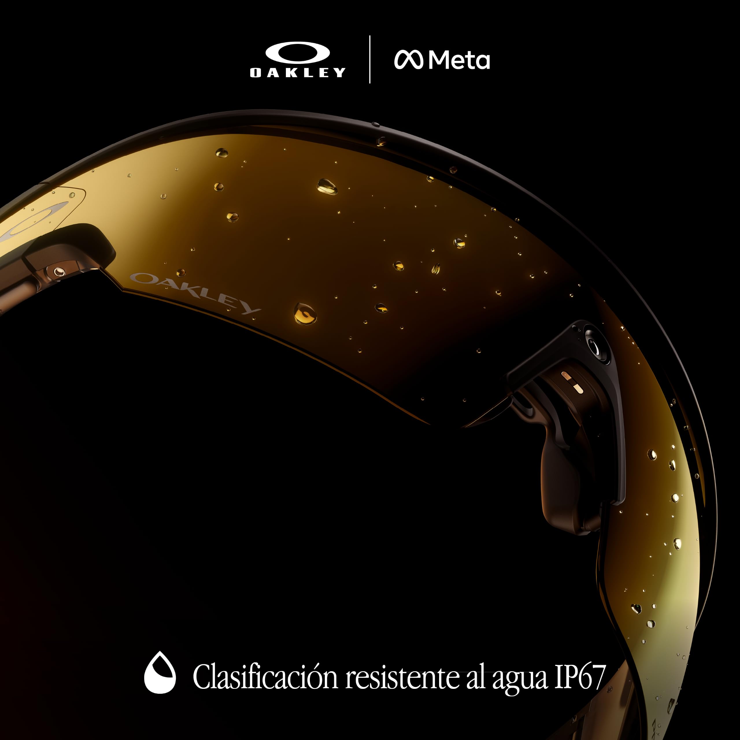 Oakley Meta Vanguard Gafas IA para Hombre, Mujer — Gafas Deportivas de Rendimiento — Cámara 12 MP, 3K Ultra HD, Garmin, IP67 Resistente al Agua — Montura Blanca, Lente Prizm Sapphire