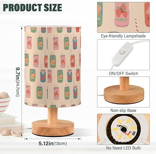 Miniatura 3 de Night Lights Room Table Lamp Retro Tasty Soft Drinks Table Lamp for Study Patio
