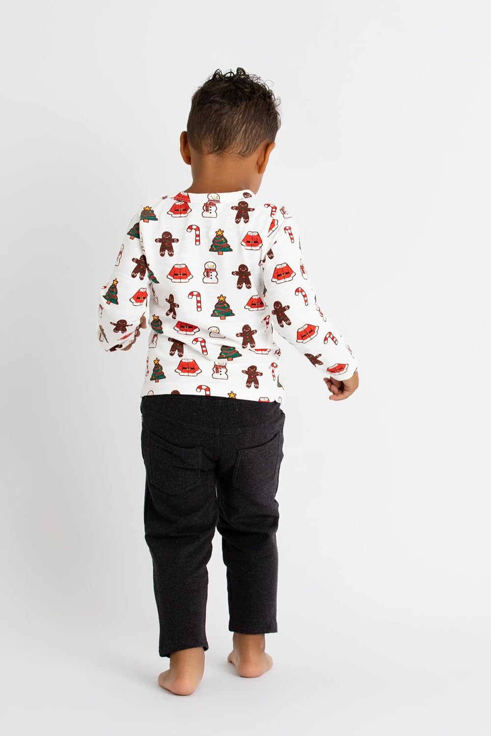 Monica + Andy Long Sleeve Tee, Organic Cotton Clothes for Girls & Boys, Printed T-Shirt Sizes for Kids, Toddler & Baby