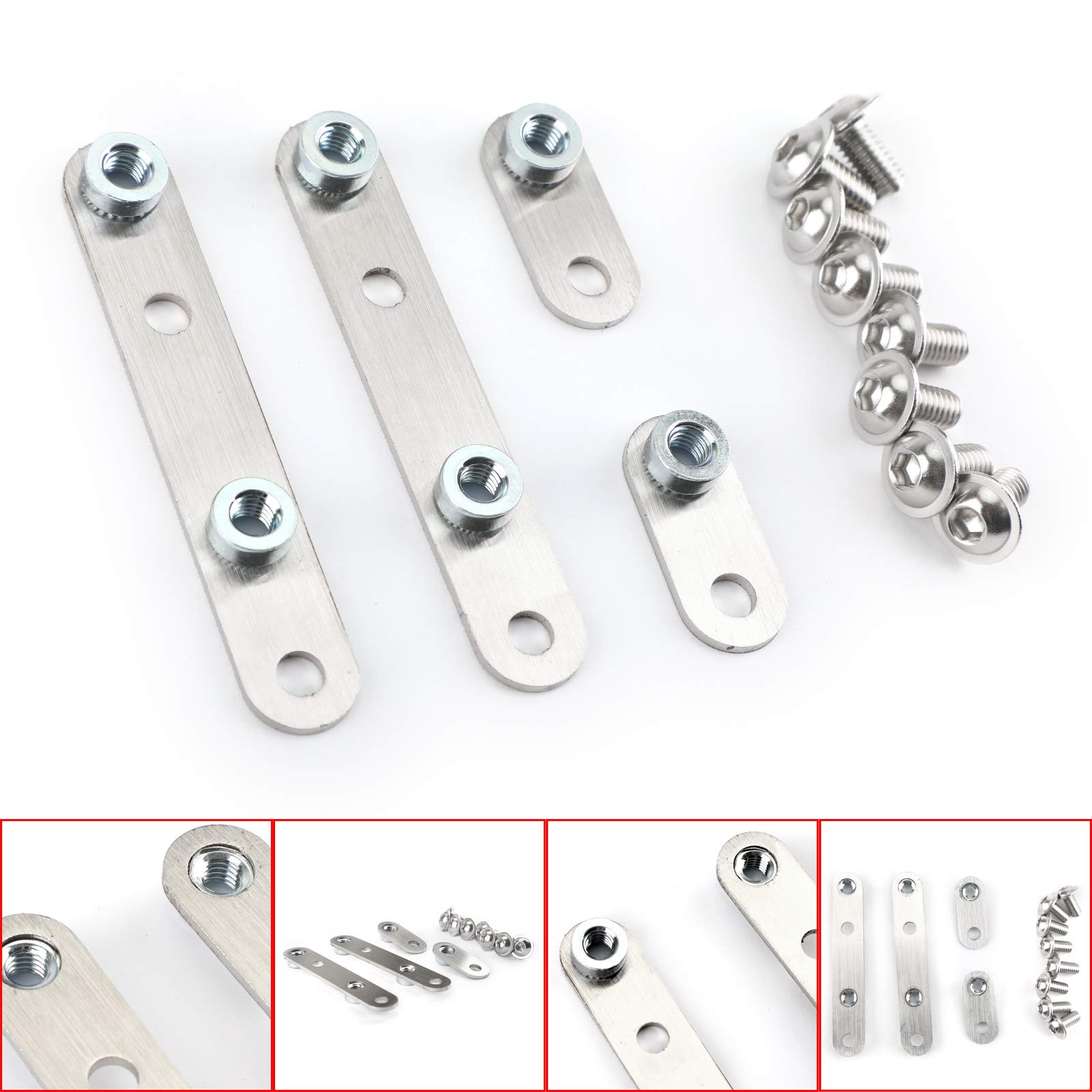 Topteng Edelstahl Front Fender Riser Lift Kit für Hon-da CRF1000L Africa Twin 16-18