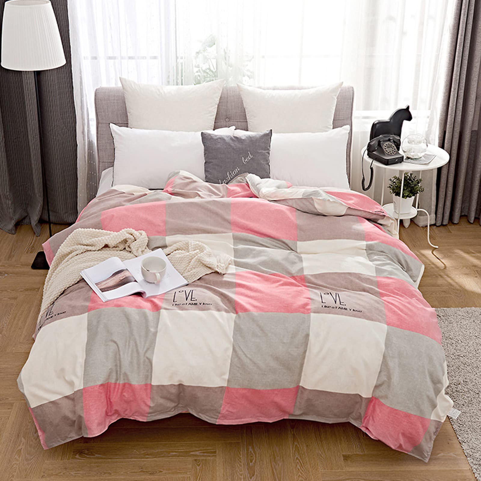 Couverture de couette ultra soft au tissage haut de gamme imprimé coton 200x230 cm