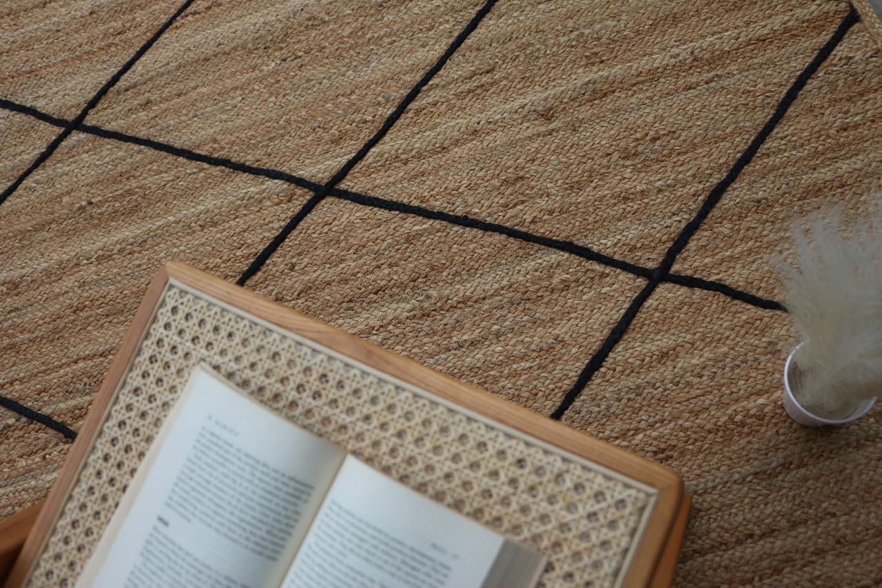 Brookfield Handmade Natural Fiber Traditional Area Rug – Soft Texture, Durable Weave, Decorative Rug for Living Room & Bedroom