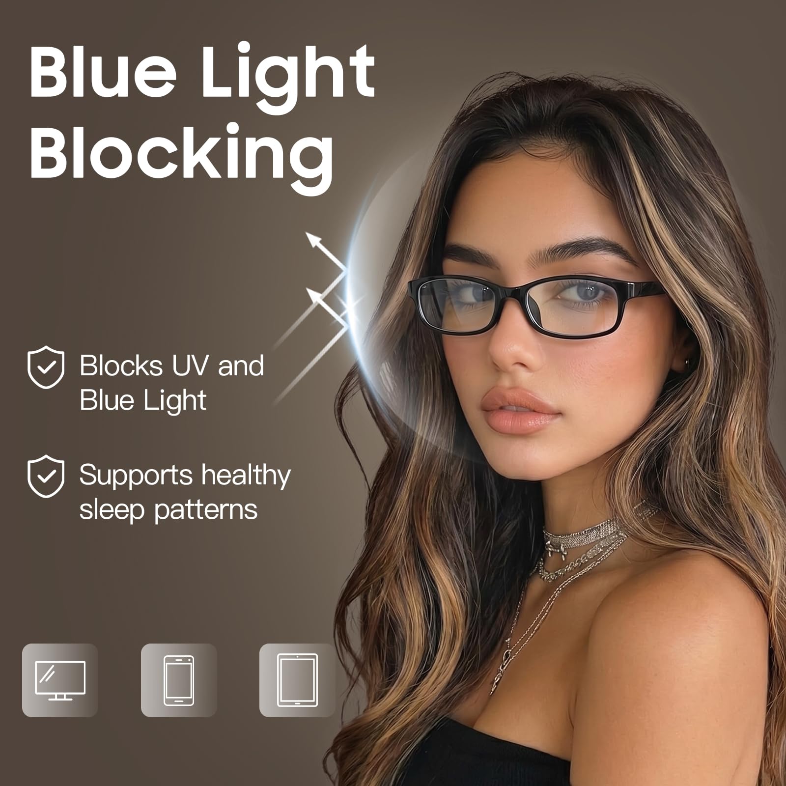 Amazon.com: TJUTR Office-Siren Bayonetta Glasses, Blue Light