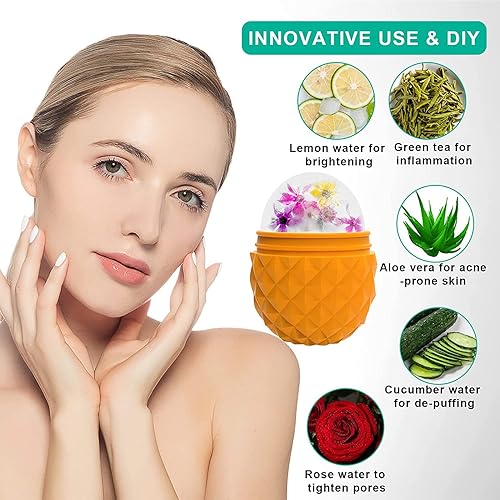 Miniatura 4 de Rodillo de hielo facial para aliviar la hinchazón mejorar los porospiel sensibleenrojecimientohinchazónquemaduras solares moretones herramientas