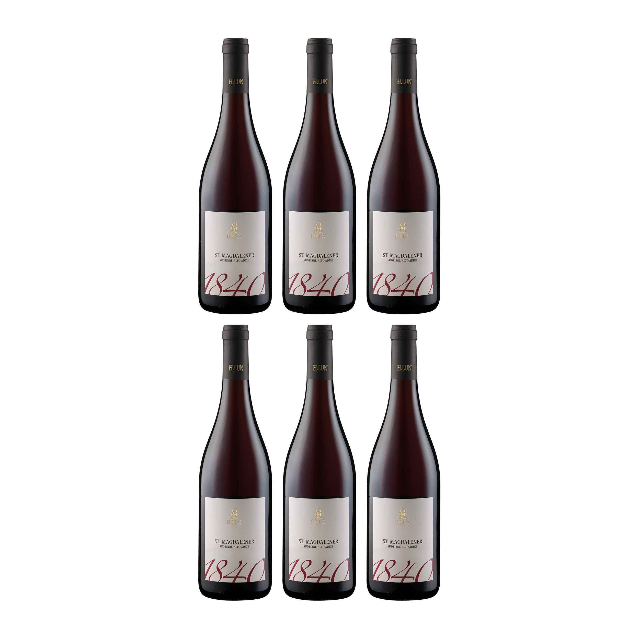H. Lun St. Magdalener Südtirol DOC Rotwein Rot trocken Italien inkl. FeinWert E-Book (6 x 0.75 l)
