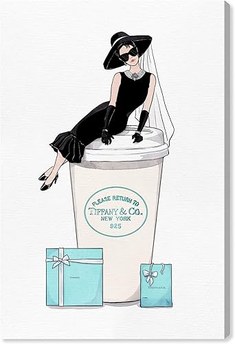 The Oliver Gal Artist Co. Drinks and Spirits - Lienzo decorativo para pared con texto en inglés «26949 Cafe Paris», decoración del hogar, 10 x 15