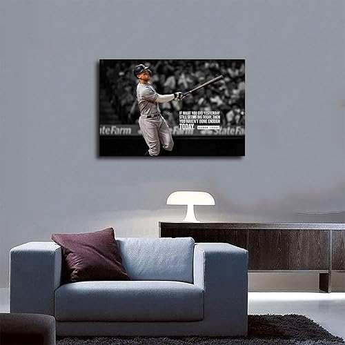 Miniatura 5 de LVTFCO Aaron - Póster de juez para niños, para dormitorio, béisbol, papel firmado, arte de pared, estilo sin marco, 12 x 18 pulgadas (11.8 x 17.7 in)