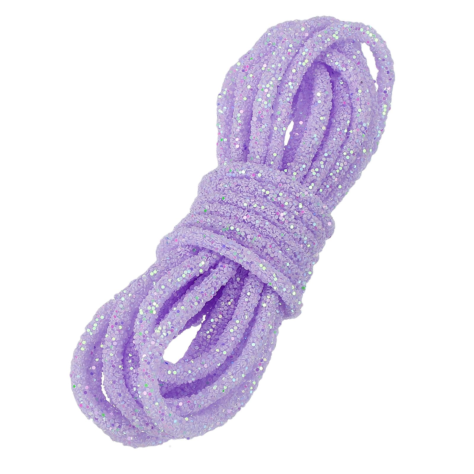 PATIKIL Sequins Rope, 5.5 Yard 6mm Sequins Rhinestone Tube Cord pour Wedding Dresses Earring Costume Clothing Shoes Jewelry DIY Crafts Making Accessory, Light Pink