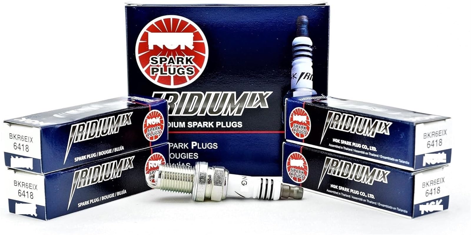 Bujía de iridio BKR6EIX evita tirones de motor con este kit de 4 piezas nuevas 5