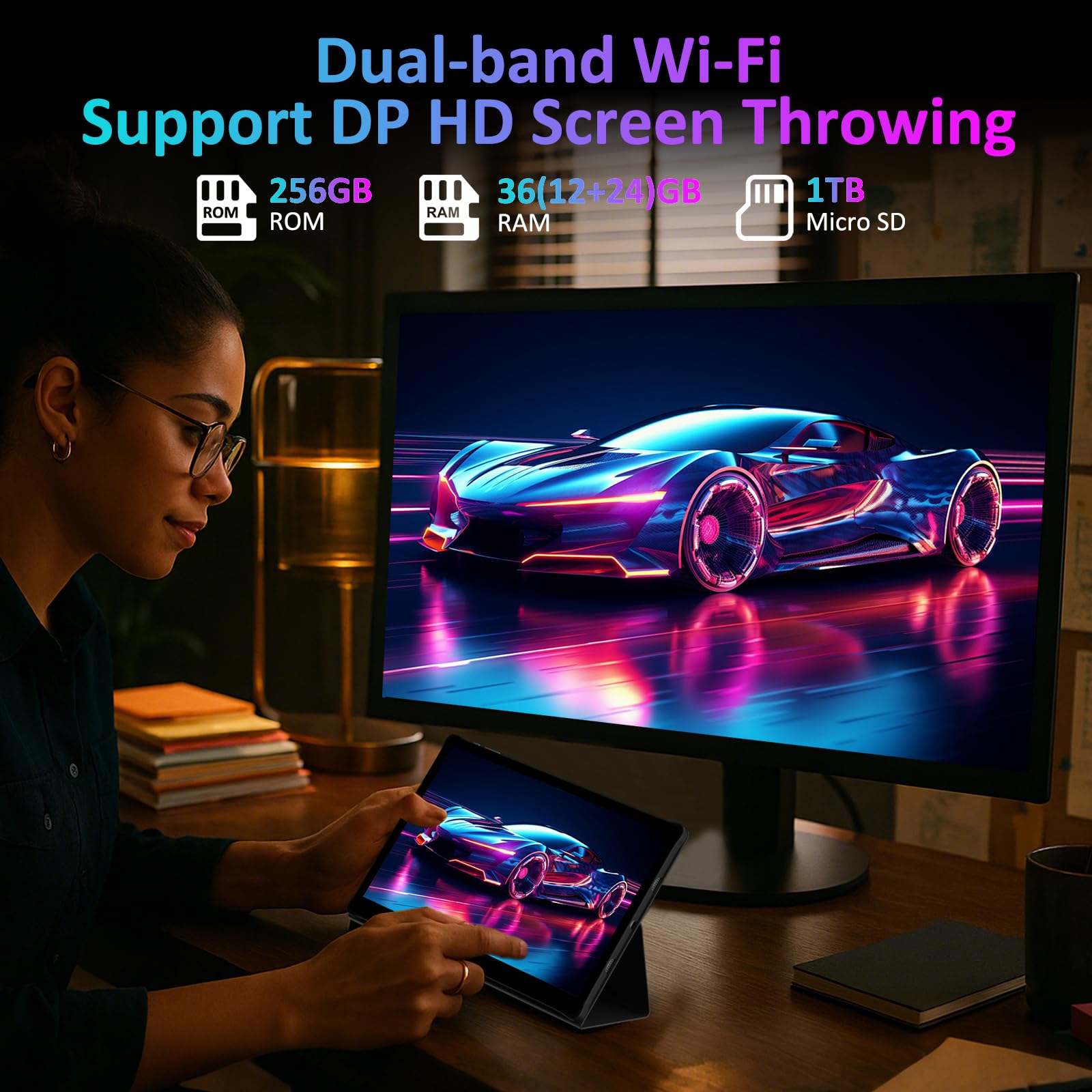 BEYNIVAN Tablet 14 Pollici Android 15 Tablet in Offerta,Octa Core,20W/11580mAh,36GB RAM+256GB ROM,2000 * 1200 incell FHD+,Foto AI 16MP+8MP, TÜV, GPS, Gemini AI,Face ID/GPS/BT 5.0/TÜV/USB-C,Grigio