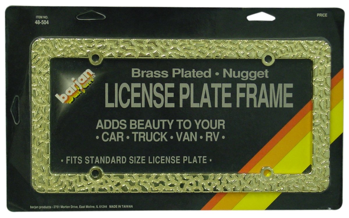 Amazon.com: Barjan 48504 Deluxe Brass Plated Gold Nugget License