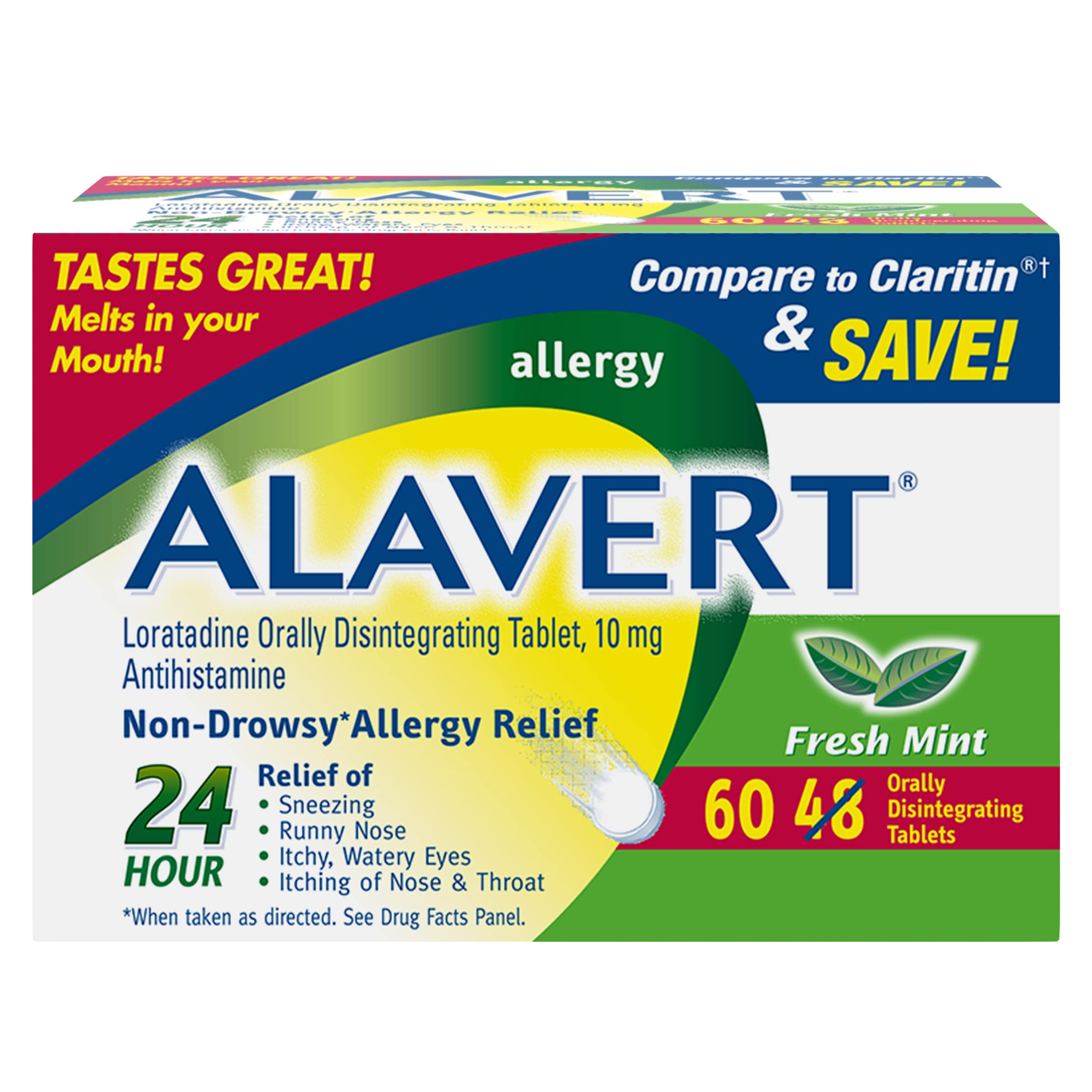Buy Alavert y 24-Hour , Orally Disintegrating Non-Drowsy Antihistamine ...