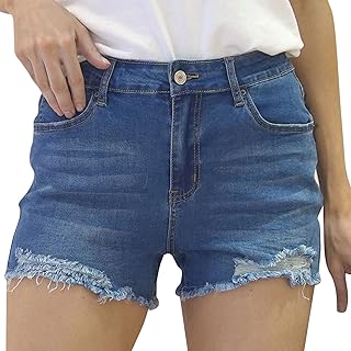 Jeans corti da donna estivi alla moda, Y2K, a vita alta, casual, pantaloni corti a vita alta, pantaloni corti, pantaloni a vita alta, pantaloncini sexy