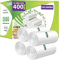 Vista 9 de Bolsas de basura pequeñas de 3 galones (440 unidades) para cubos de basura de plástico transparente para baño, se adaptan a contenedores de 2