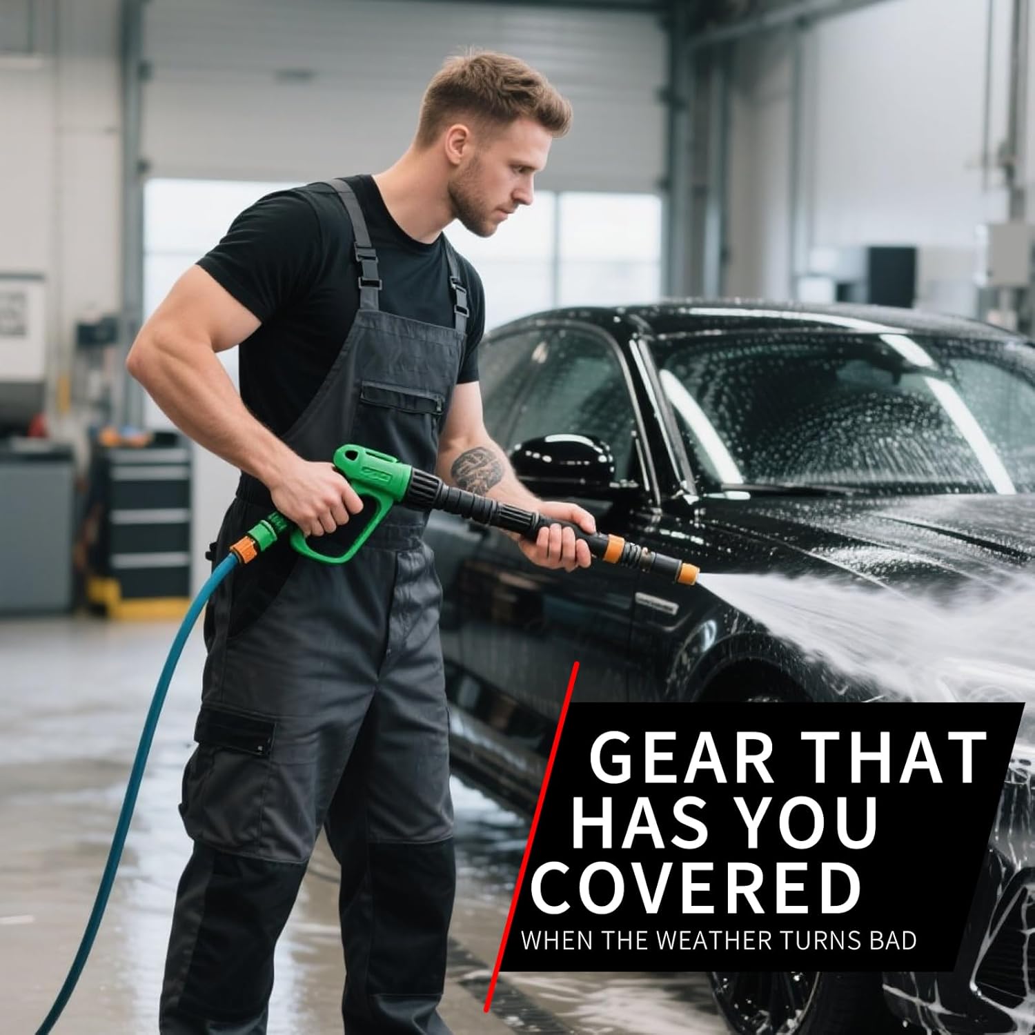 Waterproof Work Bib Overalls for Men, Heavy Duty Rain Pants Fishing Construction Waterproof Trousers Rain Gear - Image 6