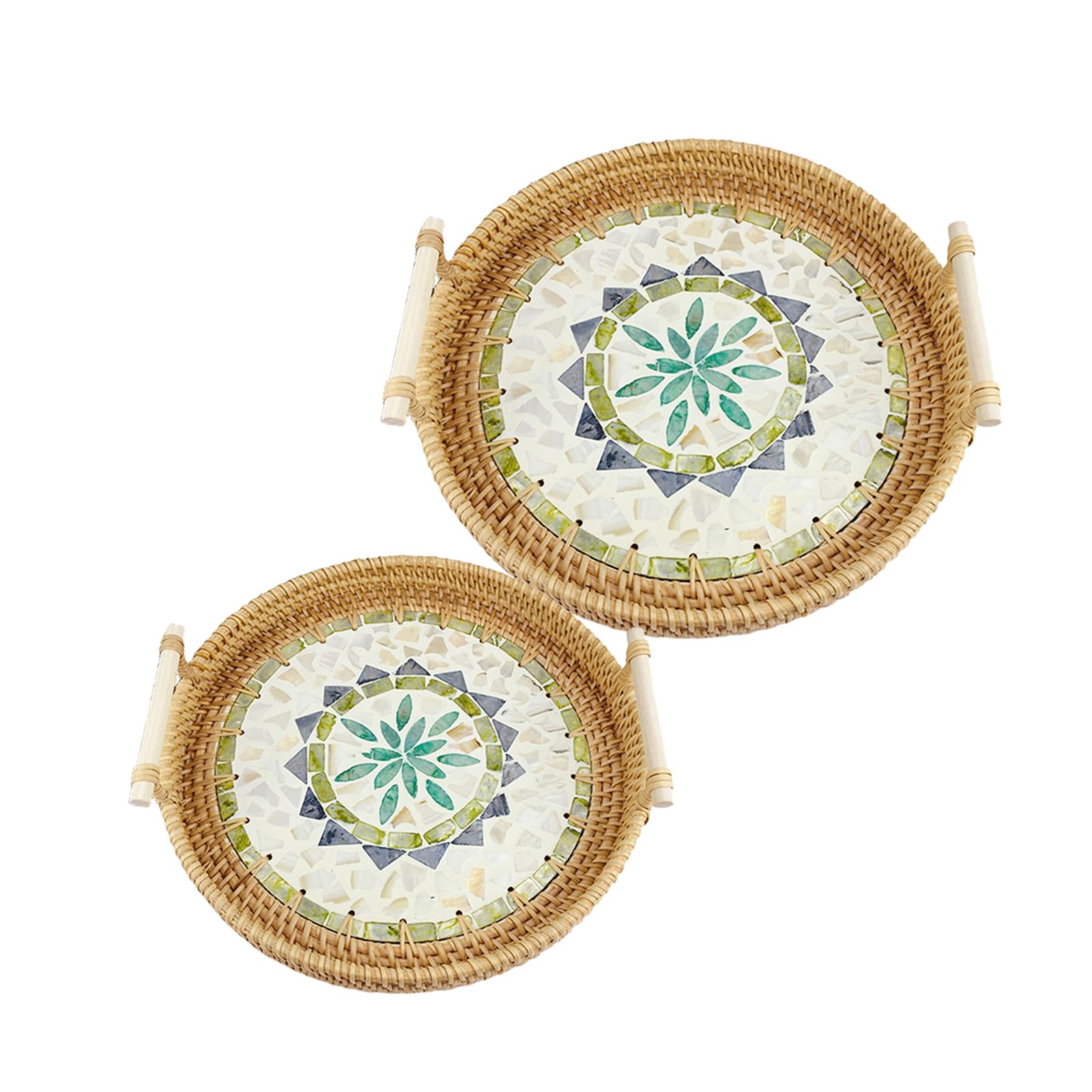 Panier rond en osier pour organiser la cuisine et la maison