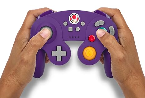 PowerA GameCube Style Wireless Controller for Nintendo Switch/Switch 2 / Switch Lite/OLED Model - Toad, Officially Licensed by Nintendo