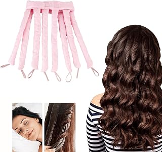 Heatless Curls Headband Adjustable Heatless Hair Curler, Removable Claw Design No Heat Curling Rod Headband Lazy Hair Curler for Long Hair, DIY Hair Rollers Styling Tool for Women Girls Curls Wave