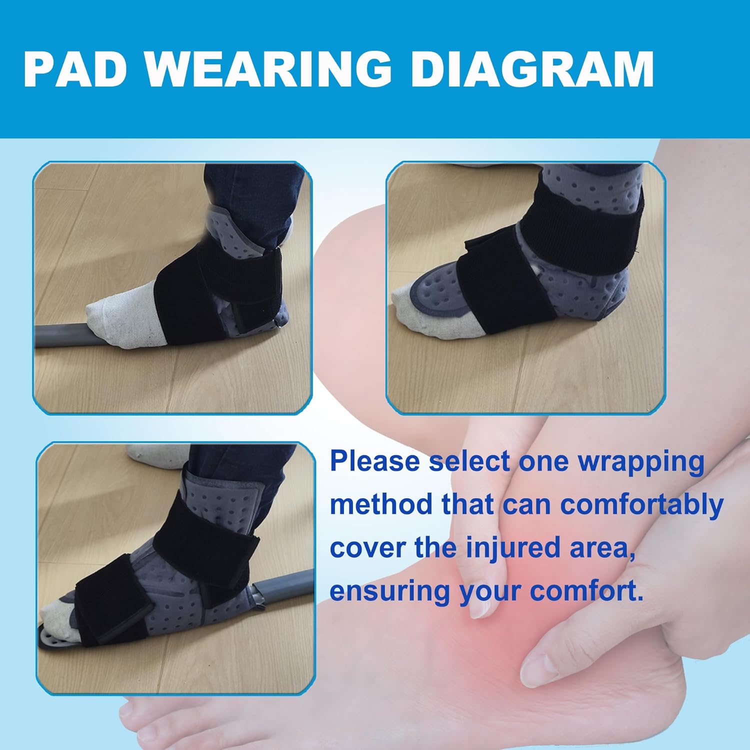 review Ankle Pad for Cold Therapy Systems, Cold Therapy Pad | Ice Pad, with 2 Independent Elastic Straps, Suitable for Ankle After Sprain, Surgery, Inflammation