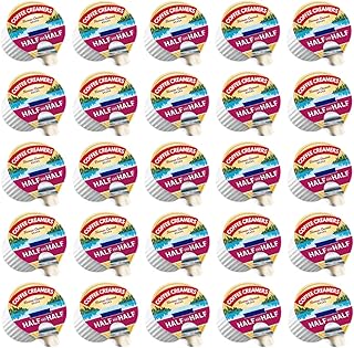 Liquid Coffee Creamer Singles Bulk Pack, 0.44 fl oz, 120 Pack, Great for Home Use, Offices and Coffee Stations (120 - Count, Half & Half)