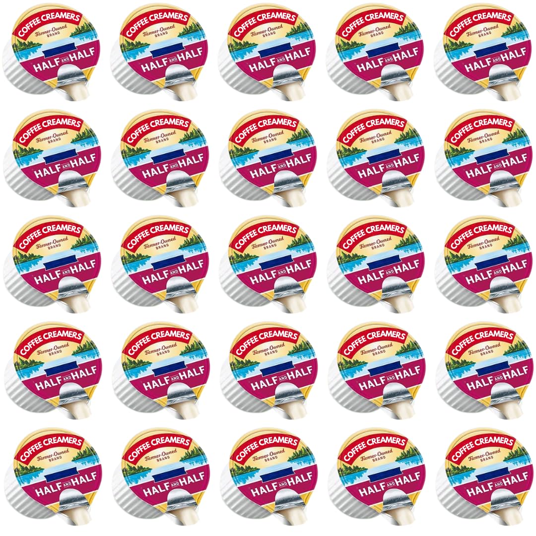 Liquid Coffee Creamer Singles Bulk Pack, 0.44 fl oz, 120 Pack, Great for Home Use, Offices and Coffee Stations (120 - Count, Half & Half)