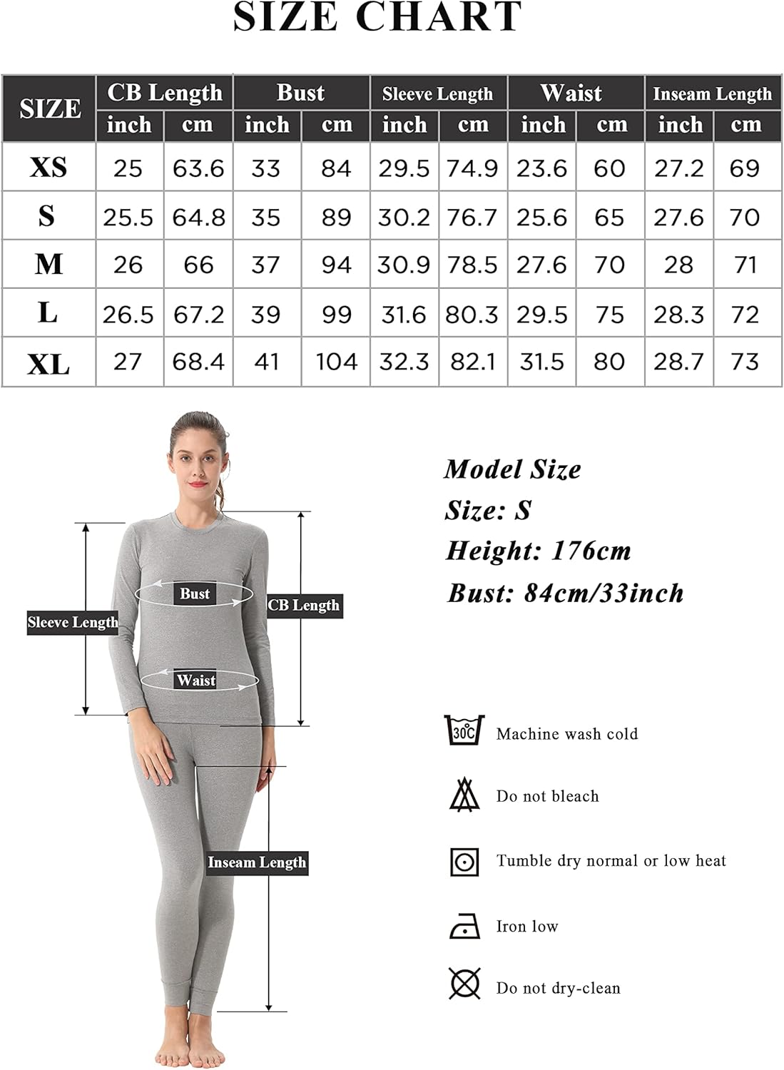 SANQIANG Men's Fleece Lined Long Thermal Underwear Set Two-Pieces Midweight Warm Baselyer for Men : Clothing, Shoes & Jewelry