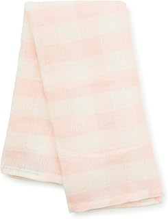 MACKENZIE-CHILDS Linen Dish Towel, Decorative Kitchen Towel, Pink Check