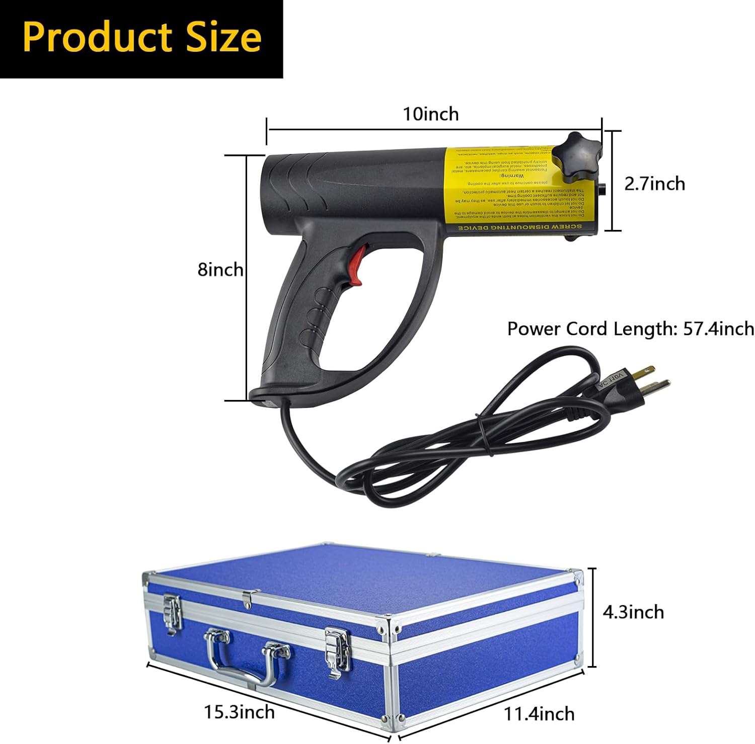 1500W Induction Heater Bolt Removal Tool, Induction Heater Kit Handheld Flameless Heating Tool with 4 Coils, Fast Heating Induction Bolt Heater Automotive Disassembly Repair Set