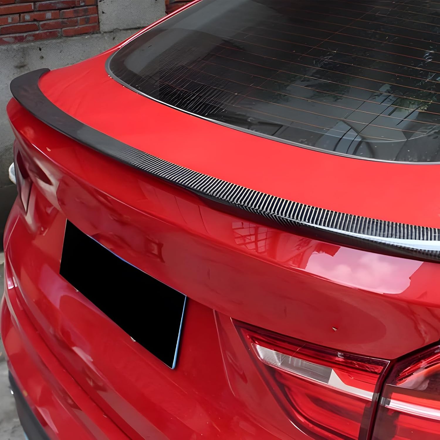Carbon Fiber Rear Spoiler Wing Compatible with BMW X4 F26 SUV 2015-2017 Rear Trunk Lip Spoiler Wing Vehicle Body Styling Kit