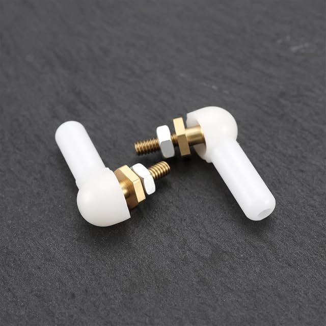 Foto 7 de 7 de Briny River 10 Piezas M2x16 Mm Soporte de Rótula Junta de Extremo de Barra de Acoplamiento para Coche RC…