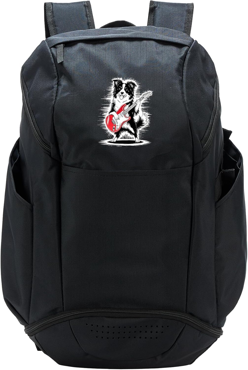 Dog Playing Guitar Music Expert Musician Guitar Player Sport Backpack
