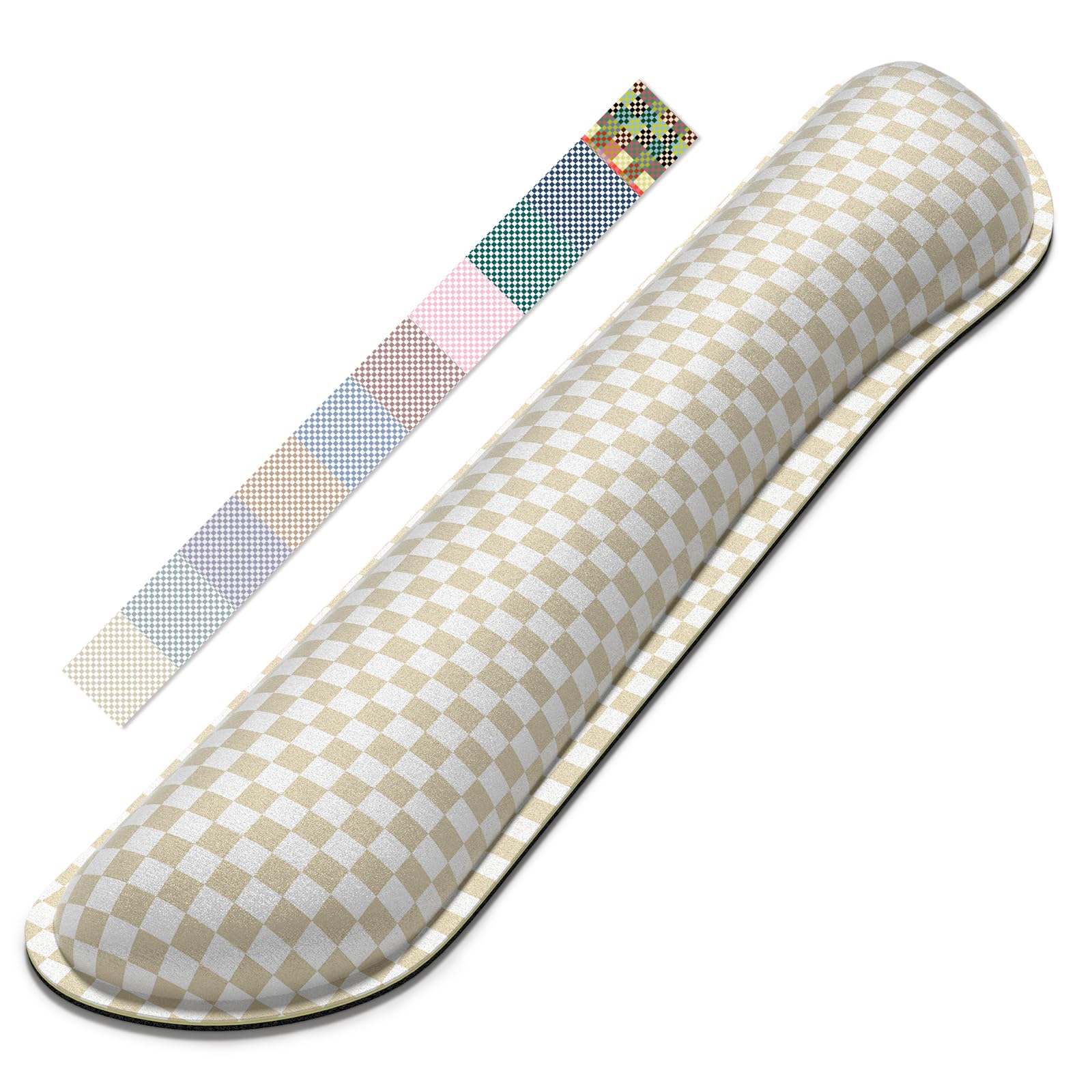 Dapesuom Keyboard Wrist Rest, Memory Foam, Ergonomic, Gaming,Sand — image 1