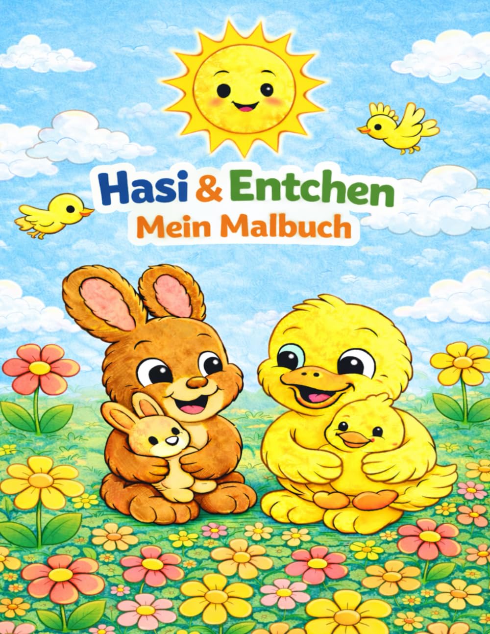 Hasi & Entchen - Mein Malbuch: Großer Ausmalspaß für Kinder von 4–6 Jahren