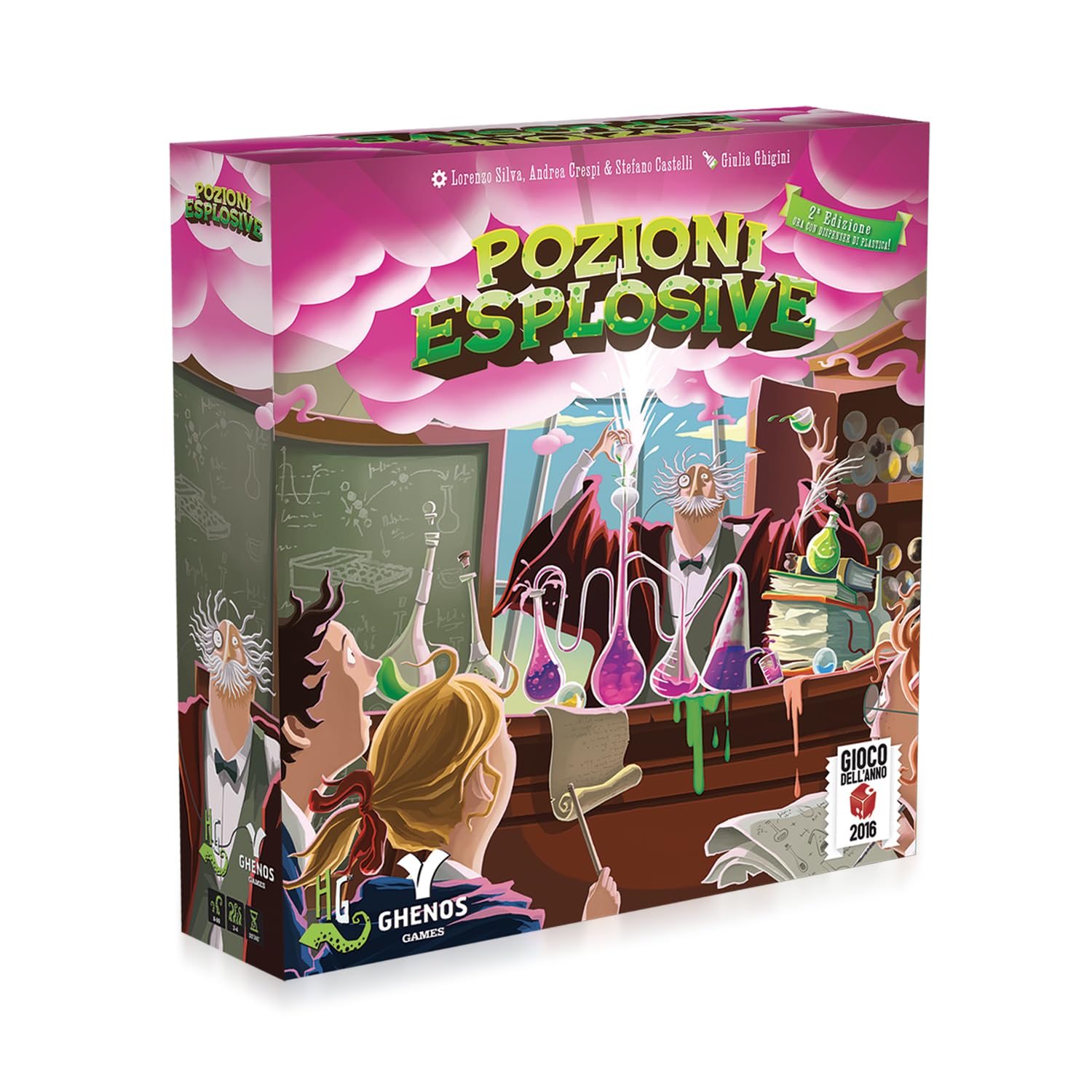 Ghenos Games - GHE093 - Pozioni Esplosive, 2A Edizione, Gioco da Tavolo, 2-4 giocatori
