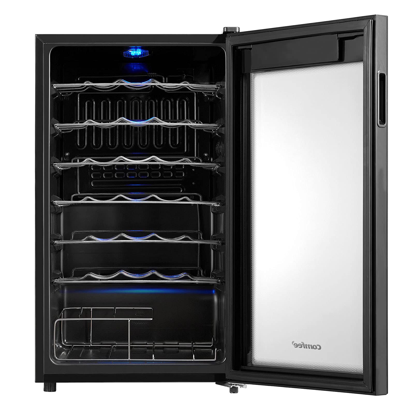 COMFEE' 93 Litre Wine Fridge RCW96BG1(E), 34 Bottles Wine Cooler Fridge