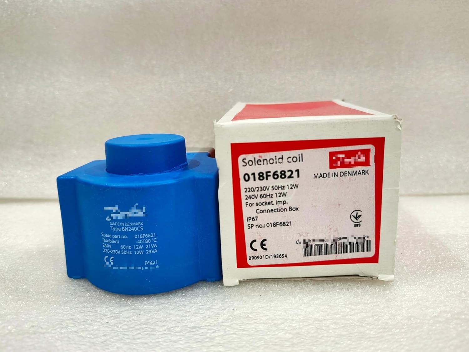 018F6821=BN240CS,AC220-230,Electromagnetic Coil, Junction Box Wiring,IP67,Original Packaging,Never Used,in Stock,Ship Now!