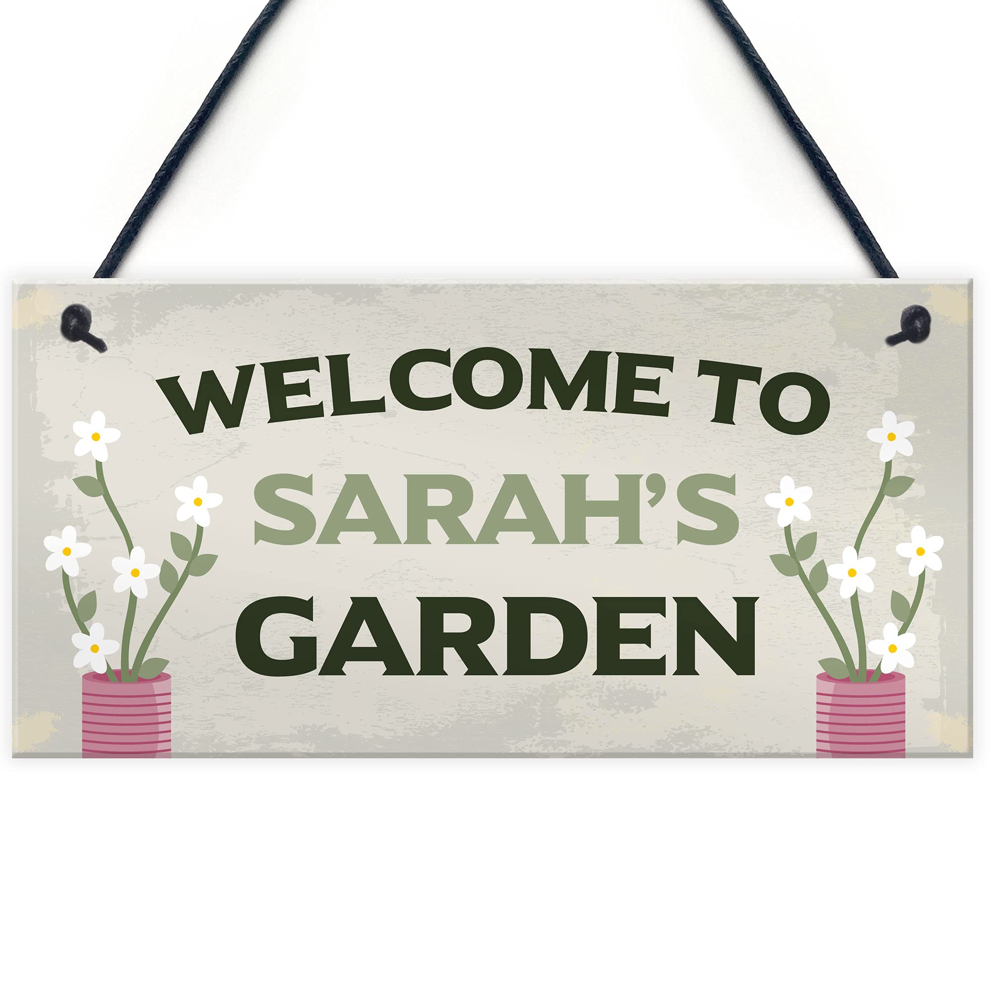 Garden Signs And Plaques Personalised Welcome Sign Garden Shed Sign Home Decor