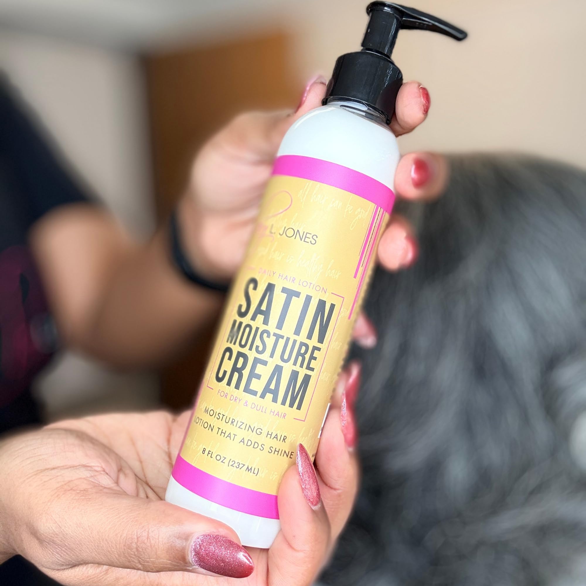 Amazon.com: by L. Jones Satin Moisture Cream, Hair Moisturizer