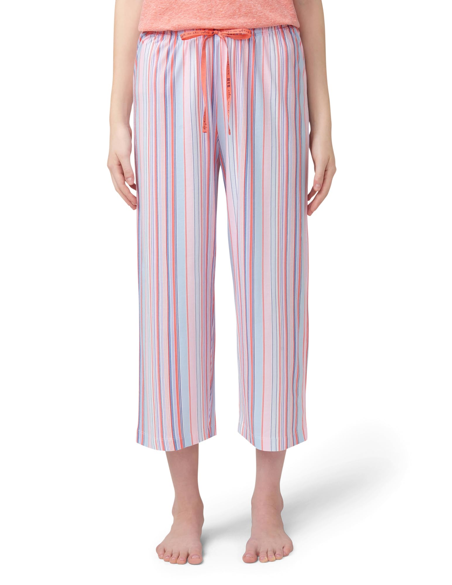 HUE Women's Spring Pajama Separates Soft Whimsical Print Pjs with Flowers, Animals, Garden Themed Pjs, Cocktails