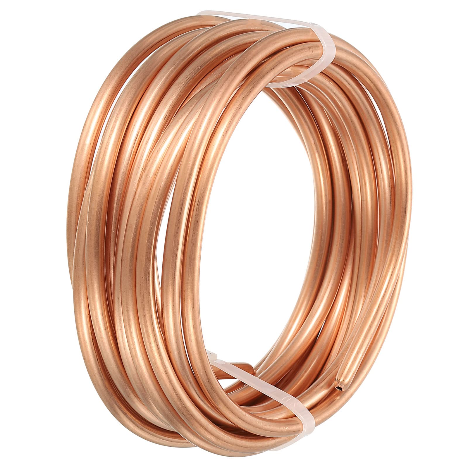 DMiotech 4mm x 5mm Largo 5.0 M Refrigerador Tubo Cobre Flexible Tubo para Compresión, Aire Acondicionado Aire Asistencia